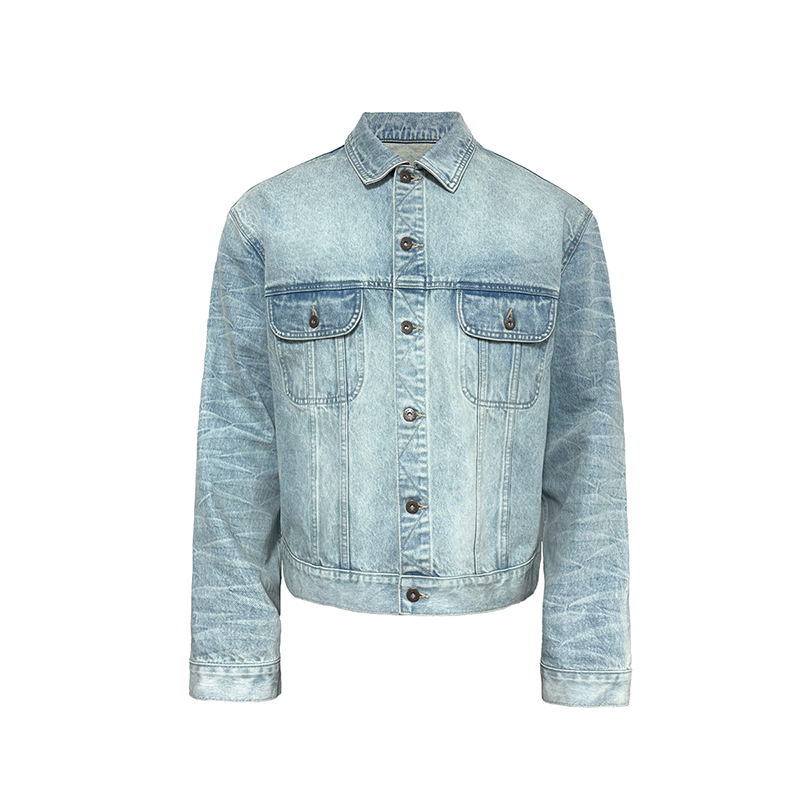 JCAESAR DENIM JACKET 水洗蜂窝蓝牛夹克 14.9OZ 硬挺保暖 H版型