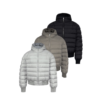 JCAESAR DOWN JACKET宽松连帽排骨羽绒服 90白鸭绒 结构线 多色