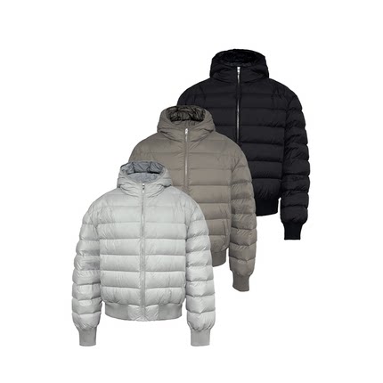 JCAESAR DOWN JACKET宽松连帽排骨羽绒服 90白鸭绒 结构线 多色