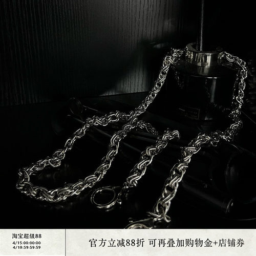 JCAESAR裤链重工定制蛇骨造型