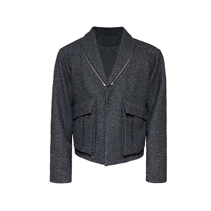 JCAESAR CARGO SUIT 工装袋拉链领西装 青果领 多形态变化 绵羊毛