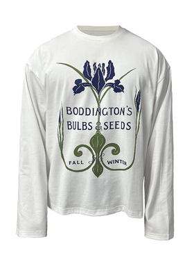 JCAESAR 23FW FlOWER DE LUCE SLEEVE鸢尾花长袖卫衣小众BOXY FIT