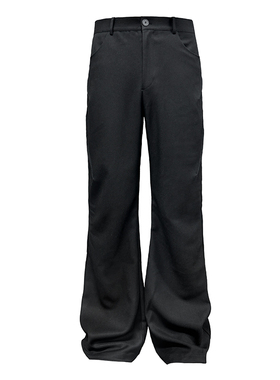 JCAESAR PLEATING SUIT PANTS 抓褶西裤 微喇版型 union合金裤扣