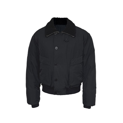 JCAESAR DOWN JACKET 毛领插袋纽扣羽绒夹克 90白鸭绒 保暖舒适