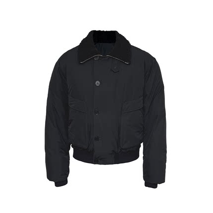 JCAESAR DOWN JACKET 毛领插袋纽扣羽绒夹克 90白鸭绒 保暖舒适