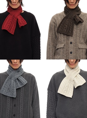 JCAESAR WOOL SCARF羊毛绞花围巾 100%美利奴羊毛 立体绞花 多色