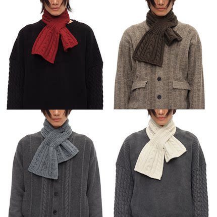 JCAESAR WOOL SCARF羊毛绞花围巾 100%美利奴羊毛 立体绞花 多色