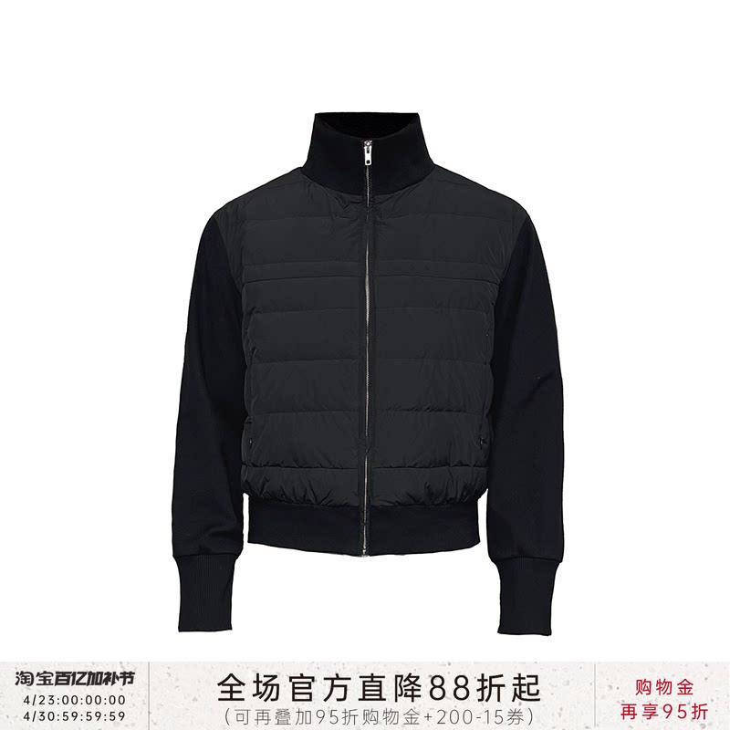 JCAESAR DOWN JACKET螺纹立领排骨羽绒服 90白鸭绒 轻量化外套