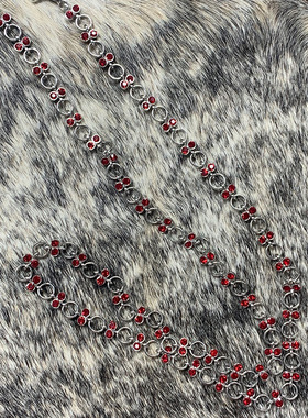 JCAESAR CHERRY TROUSERS CHAIN 樱桃宝石裤链 100CM长 加固长链