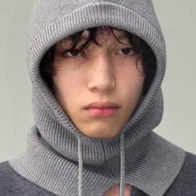 JCAESAR HAT 抽绳巴拉克拉法帽 羊绒混纺 改良帽型多种穿法