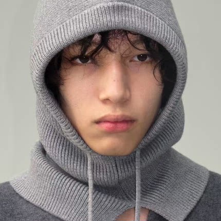 JCAESAR HAT 抽绳巴拉克拉法帽 羊绒混纺 改良帽型多种穿法