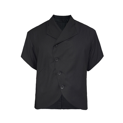 JCAESAR DOVETAIL SHIRTS 燕尾短衬衫 斜飞袖口海鸥领 前弯弧开叉