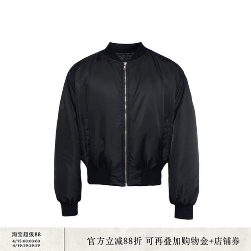 JCAESAR COTTON COAT后打褶蓝内bomber棉服3M新雪丽棉 高密粗斜纹