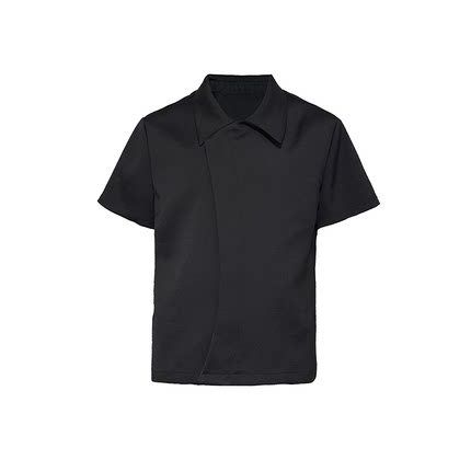 JCAESAR SHIRT C型纽扣短袖衬衫 内扣式纽扣 短衣长合体版型 耐磨