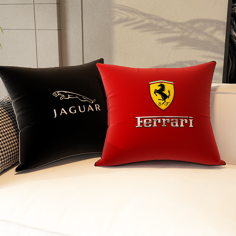 抱枕被子两用车标车用靠枕靠垫轻奢高端午休腰枕抱枕被可定制