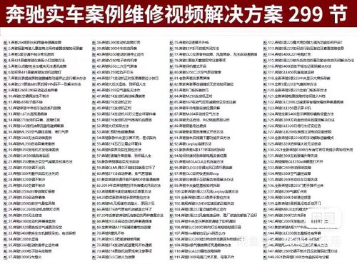 奔驰宝马大众奥迪新款故障案例维修诊断。