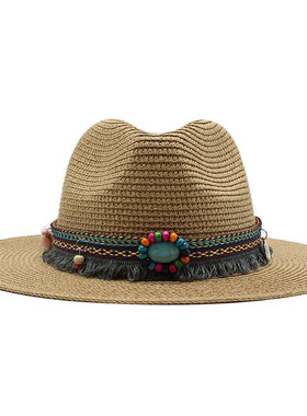 亚马逊速卖通男士爵士牛仔草帽户外海边沙滩防晒遮阳太阳帽F425