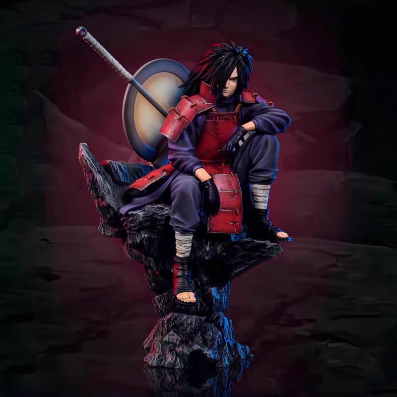 火影忍者坐姿斑宇智波斑手办动漫周边雕像桌面摆件晓组织系列模型