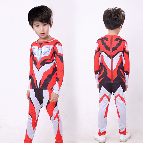 捷德奥特曼衣服儿童秋装男童运动套装春秋季长袖速干小男孩服装潮