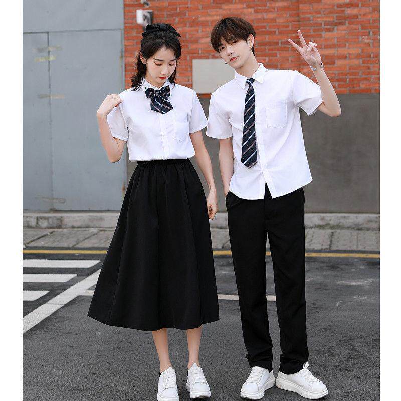 班服学院风夏季套装高中初中校服