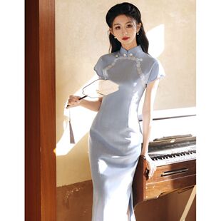 复古中国风棉麻旗袍小个子2026夏季新中式改良连衣裙女装礼服学生