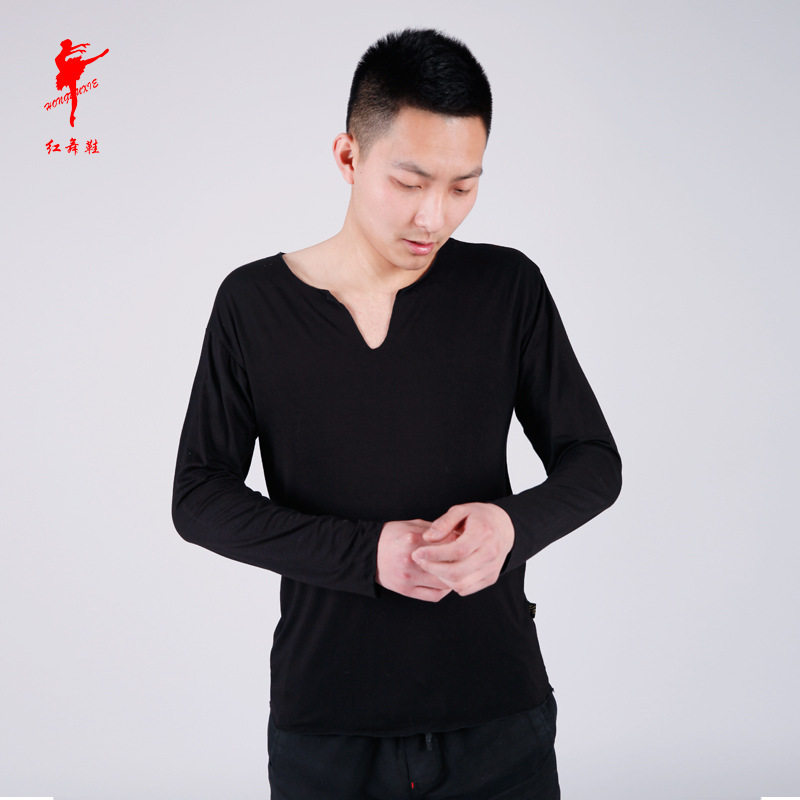 丝光棉开叉长袖男女款瑜伽团队服