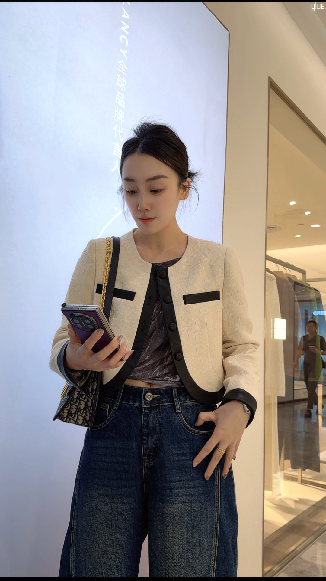 2026年春秋新款时尚百搭宽松休闲显瘦小香风外套女短款上衣春秋款