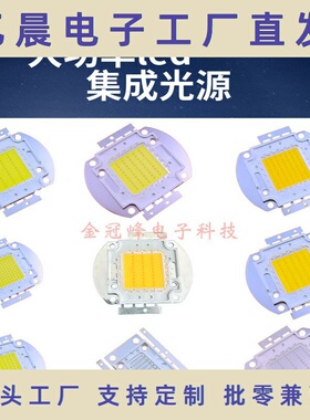 30W50W70W80W100W大功率led集成光源白光暖白光红光蓝光绿光RGB