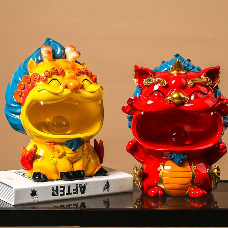 中国风故宫貔貅麒麟摆件创意收纳客厅玄关家居装饰乔迁开业送礼物