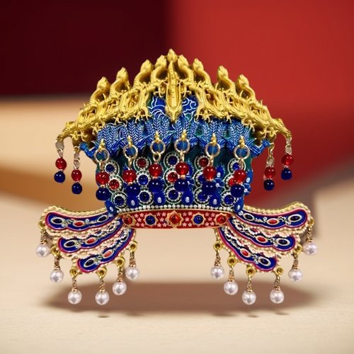 孝靖皇后镶珠金龙凤冠立体冰箱贴