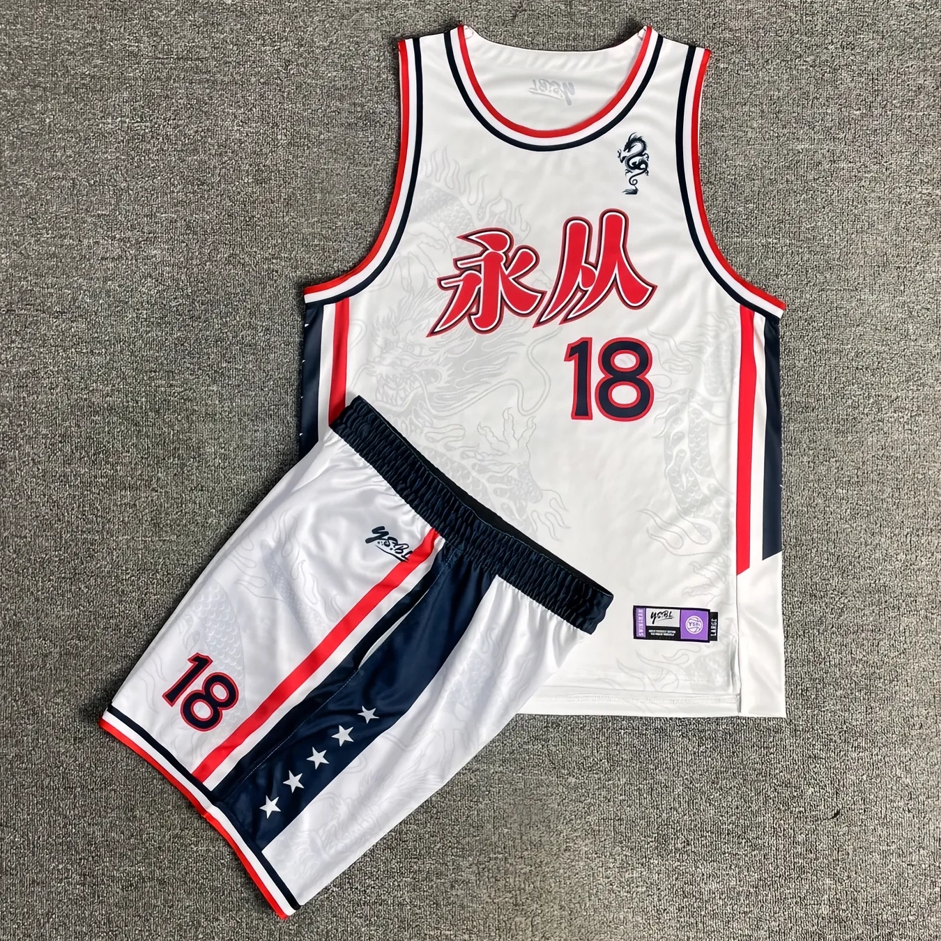 美式订做运动套装篮球服背心男女大学生夏季比赛训练队服定制球衣