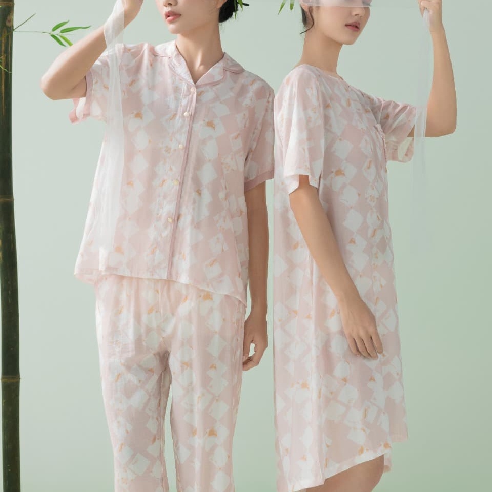 芬腾女士夏季国风时尚家居服套装