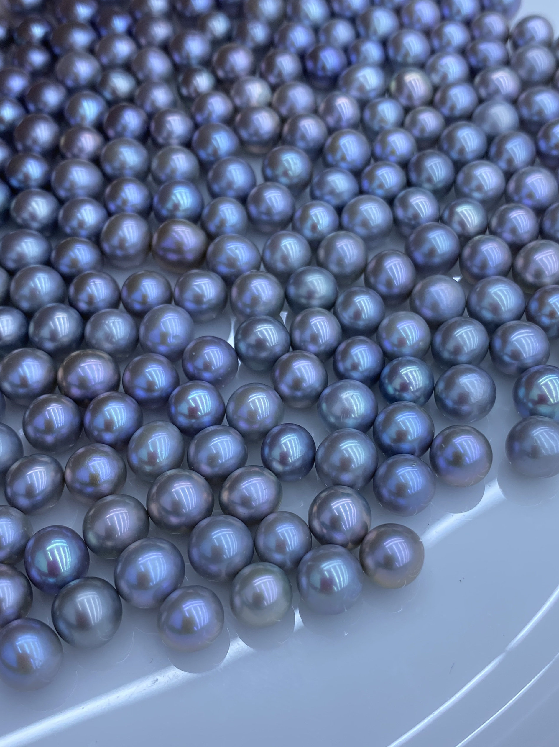 珍貅天然淡水珍珠6-7mm小圆珠蓝玫瑰微瑕辐照真多麻色铂金灰强光,珠宝/钻石/翡翠,裸珠,淘宝优惠券,粉丝福利购,淘宝优惠卷