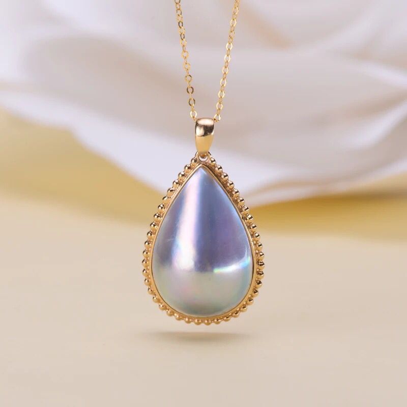 ˮ֮Àá ÈÕ±¾º£Ë®Âí±´ÕäÖéµõ×¹ÏîÁ´18K½ð¾µÃæ¹âìŲʶ¨ÖÆËÍÅ®ÅóÓÑÀñ