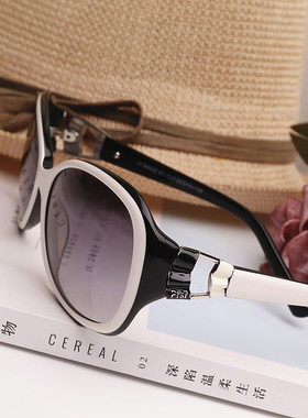 【品牌单】清仓特价B6939女士板材黑白框百搭精致太阳眼镜墨镜潮