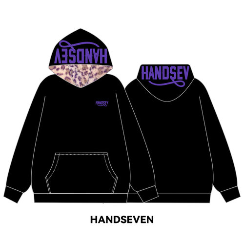 HandSeven潮牌刺绣字母连帽卫衣