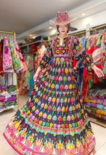 夏萨珑 波西米亚风东南亚复古民族风海边度假钉珠仙女连衣裙 法式