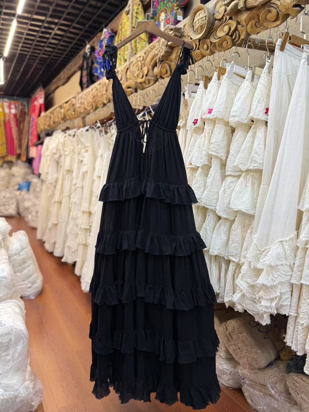 ｛胶片风格｝！泰国曼谷Thaidyes家高品质生态棉旅拍仙女重工裙夏