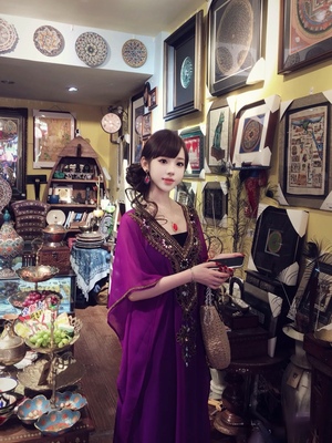 夏萨珑！手工软纱中东钉珠纱衣夏连衣裙大衫宽松裙哦异域风情拉满