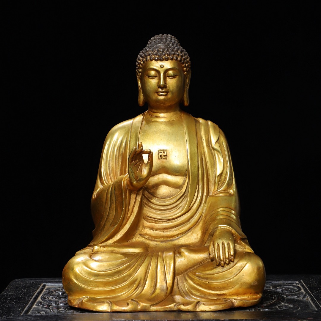 大日如来佛像黄铜大日如来供奉佛堂三宝佛祖如来天坛释迦牟尼大号