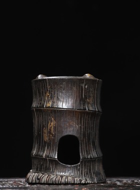 黄铜炭炉仿古手工酒精炉茶壶加热功夫煮茶器家居装饰工艺创意摆件