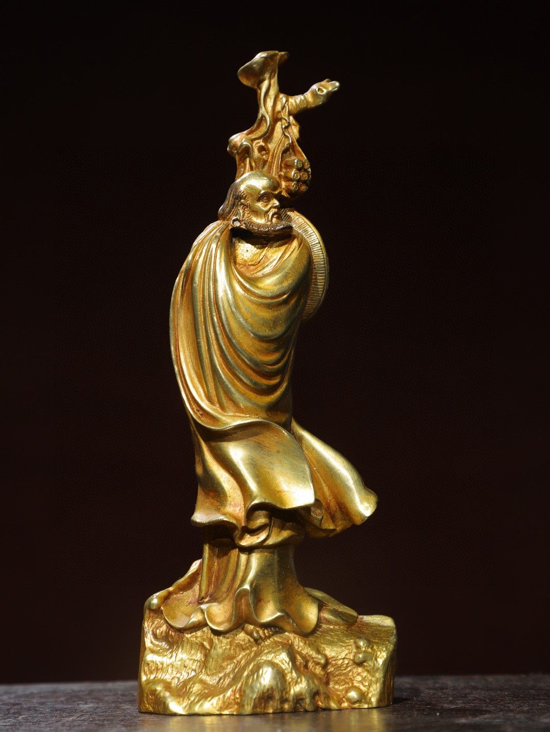 纯铜达摩摆件禅意悟道达摩沉思达摩祖师佛像家居风水装饰工艺摆件