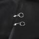 男士 钛钢耳环潮流个性 闪电不锈钢耳坠嘻哈情侣耳圈耳夹街舞配饰品