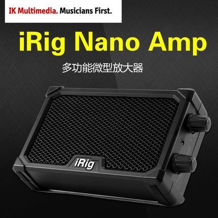 IK iRig Nano Amp 便携迷你电吉他音箱音响3W功率软效果器录音