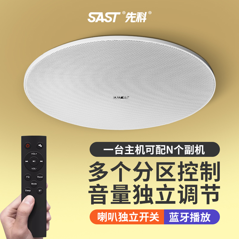先科家用商铺无线蓝牙吸顶音响