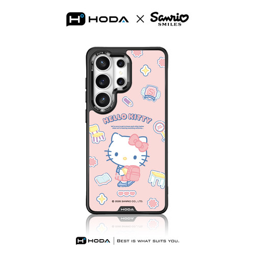 HODA好贴【三丽鸥-学院KITTY】适用三星S26Ultra手机壳磁吸新款GalaxyS25Ultra卡通浮雕保护套全包防摔外壳