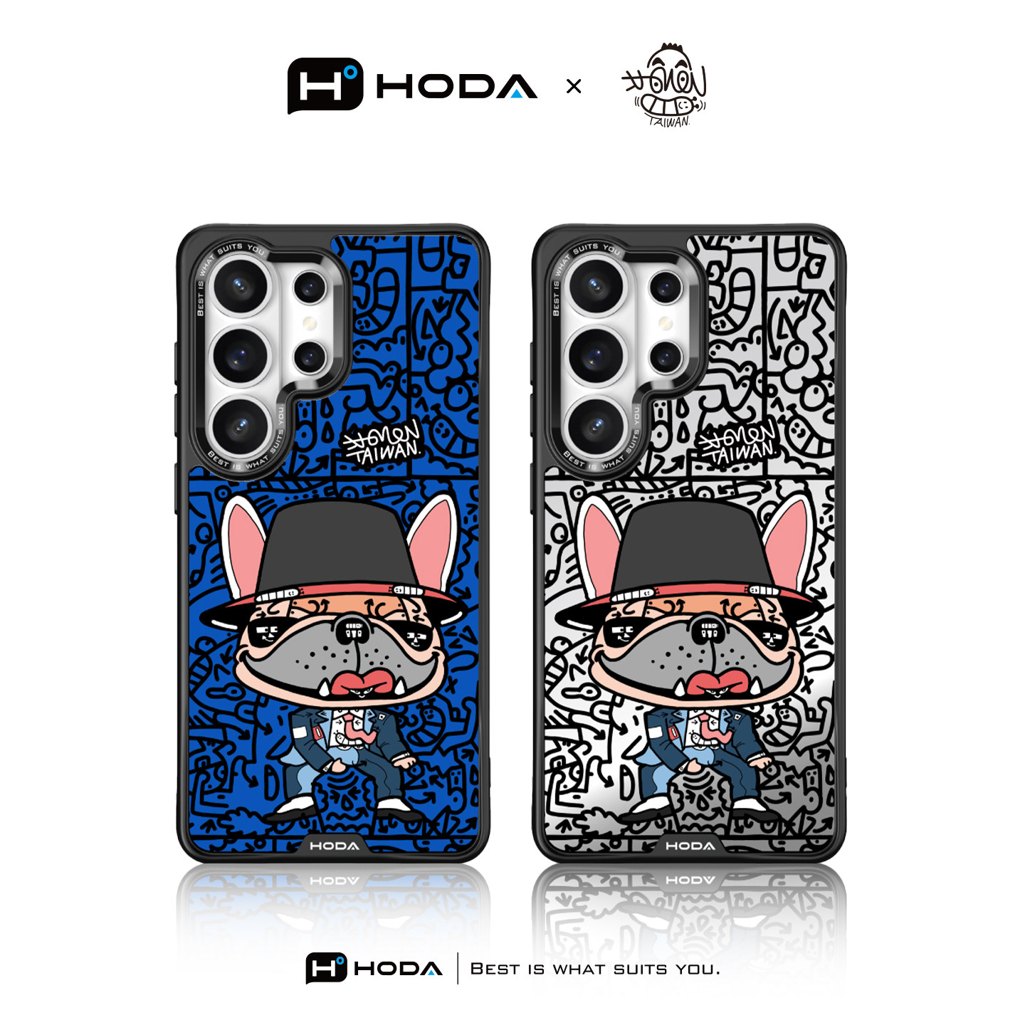 HODA好贴【麦克斗牛犬】适用三星S26Ultra手机壳GalaxyS25Ultra磁吸高级新款浮雕全包保护套超薄防摔外壳男女