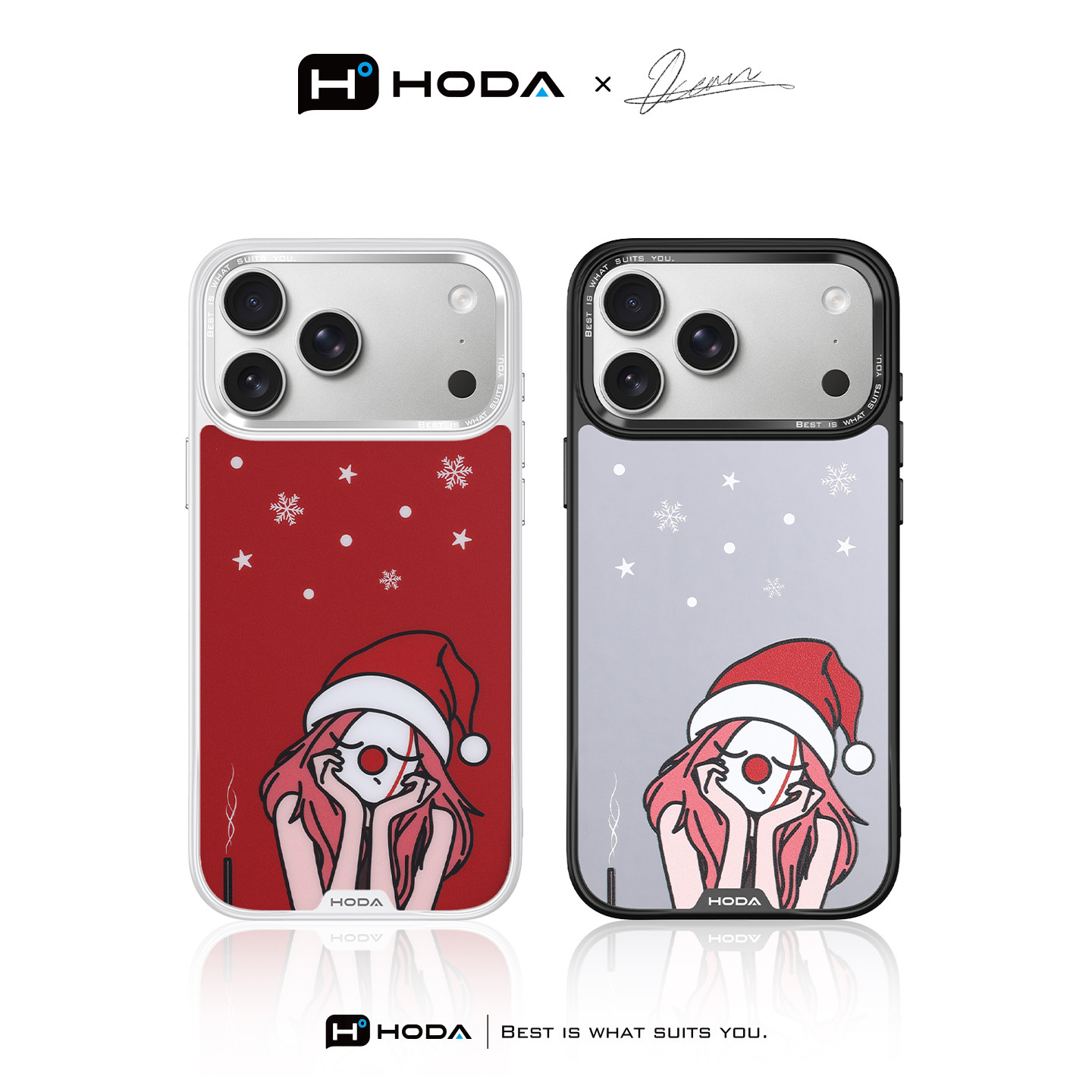 HODA好贴【有期望】适用iphone17ProMax手机壳磁吸新款保护套苹果16Pro浮雕磨砂高级感全包防摔外壳可爱女