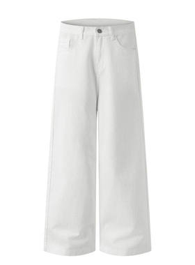 FORN3 2025夏季新款日系纯色休闲百搭直筒裤复古中性宽松长裤男