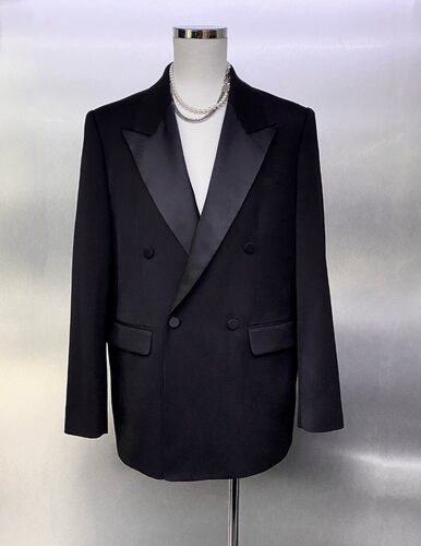 口碑狠货 SLP-Y3GVC王嘉尔同款24春夏新款双排扣男吸烟装西服外套